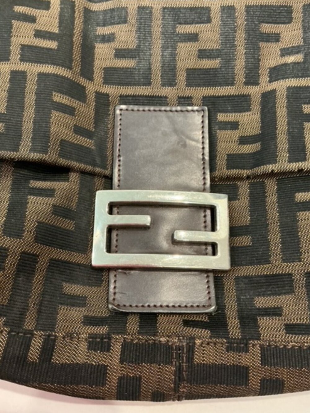 Vintage Fendi Zucca Mama Baguette Shoulder Bag - Picture 3 of 10